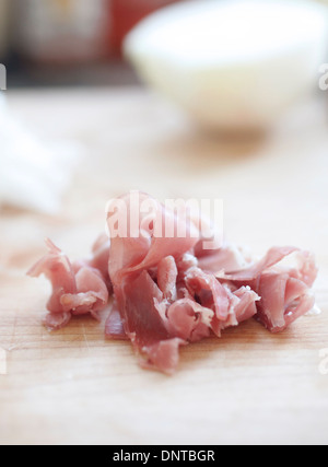 Roher Speck Stockfoto