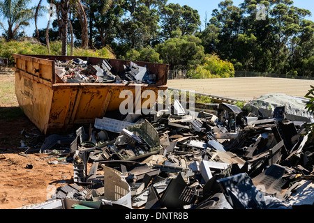 Container für Schrott, Augusta-Western Australien Stockfoto