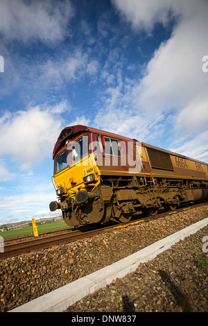 EWS-Diesel Track Wartungsarbeiten außerhalb Montrose beteiligt. Stockfoto