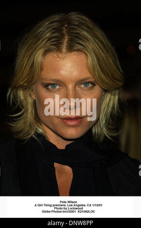 10. Januar 2001 - Peta Wilson.A Girl Thing Premiere, Los Angeles, CA 10.01.01. Lockwood.   2001 K21092LOC (Kredit-Bild: © Globe Photos/ZUMAPRESS.com) Stockfoto