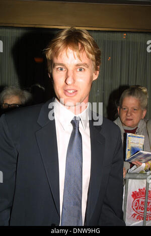 5. Oktober 2001 - K23052JBB: NEW YORK FILM FESTIVAL Weltpremiere von "die ROYAL TENENBAUMS'' bei ALICE TULLY HALL im LINCOLN CENTER, New York City. 10/05/01.OWEN WILSON. JOHN BARRETT / 2001.                                      (D) (Kredit-Bild: © Globe Photos/ZUMAPRESS.com) Stockfoto