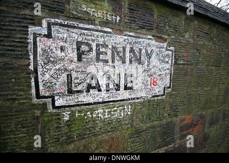 Penny Lane, Liverpool Stockfoto