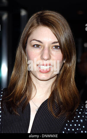 10. April 2002 - K24675AR: '' ein WORK IN PROGRESS: ein Abend mit DAVID O. RUSSELL''. AN DAS MUSEUM OF MODERN ART IN NEW YORK CITY 10.04.01. ANDREA RENAULT / 2002.SOPHIA COPPOLA (Kredit-Bild: © Globe Photos/ZUMAPRESS.com) Stockfoto