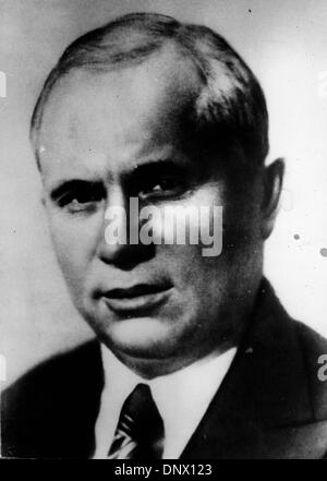 18. Februar 1918 - Moskau, Russland - NIKITA CHRUSCHTSCHOW (1894-1971) in den frühen Jahren seiner politischen Karriere. Chruschtschow führte die Sowjetunion während des Kalten Krieges und war als erster Sekretär der kommunistischen Partei. (Kredit-Bild: © KEYSTONE Pictures/ZUMAPRESS.com) Stockfoto