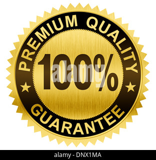 Premium-Qualität, garantierte Gold seal Medaille mit Clipping-Pfad enthalten Stockfoto