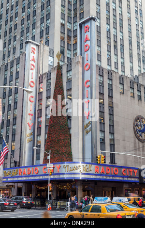 Radio City Music Hall, Rockefeller Center, New York City. Stockfoto