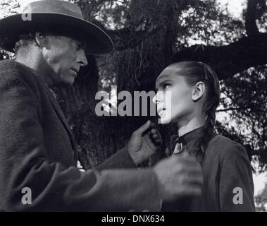 21. Oktober 1960 - AUDREY HEPBURN BURT LANCASTER. Die Unforgiven 1960.Supplied von Fotos, inc. (Kredit-Bild: © Globe Photos/ZUMAPRESS.com) Stockfoto