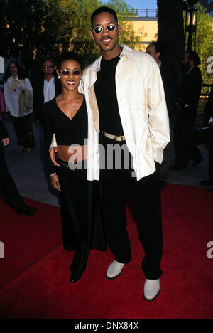 1. Januar 1996 - Hollywood, Kalifornien, USA - genaue Datum Unknown.WILL SMITH & JADA PINKETT SMITH. " Der verrückte Professor'' Premiere.Universal, CA. 01/01/1966(Credit Image: © Lisa Rose/Globe Photos/ZUMAPRESS.com) Stockfoto