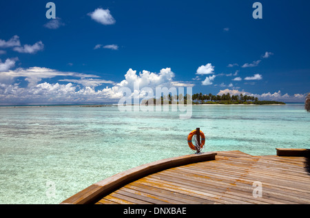 Die Insel Kandooma in Süd Male Atoll, Malediven Stockfoto