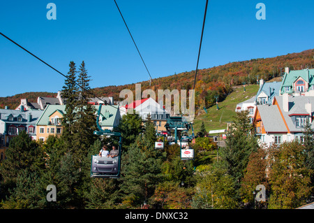 Seilbahn Mont Tremblant Laurentides Quebec Kanada Stockfoto