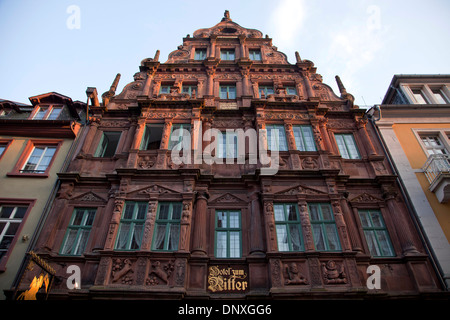 Hotel Zum Ritter in der Altstadt, Heidelberg, Baden-Württemberg, Deutschland Stockfoto