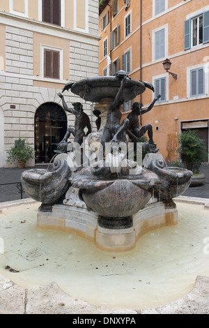 Fontane Delle Tartarughe Schildkröte Brunnen, Rom, Italien Stockfoto