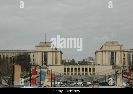 12. Januar 2006; Paris, Frankreich; Trocadero Palace Paris Monument befindet sich in Paris, Frankreich. Obligatorische Credit: Foto von Tina Fultz/ZUMA Press. (©) Copyright 2006 by Tina Fultz Stockfoto