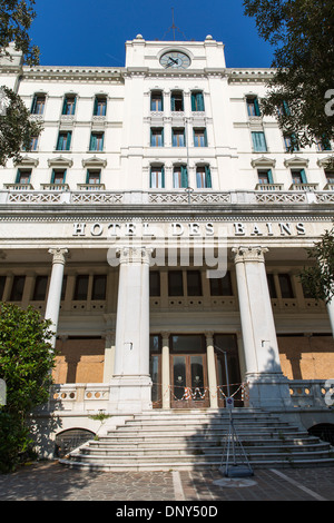 09.04.2013 Front Eingang des Hotel Des Bains. Lido, Venedig, Italien Stockfoto