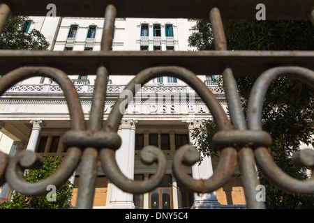 09.04.2013 Front Eingang des Hotel Des Bains. Lido, Venedig, Italien Stockfoto