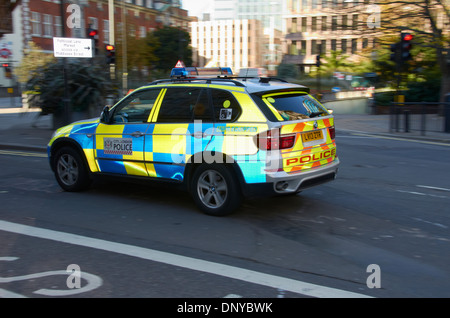 Polizei-Auto in der Stadt von London, England. Stockfoto