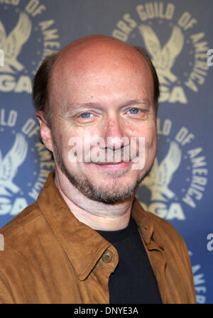 28. Januar 2006; Los Angeles, Kalifornien, USA; Regisseur PAUL HAGGIS (Crash) auf der DGA-Jahrestagung "erfüllen die nominierten: Spielfilm" Symposium feiert die Kunst und Handwerk der Regie mit denen Outstanding Directorial Achievement in Spielfilm für den DGA Award 2005 nominiert.  Obligatorische Credit: Foto von Marianna Day Massey/ZUMA Press. (©) Copyright 2006 von Marianna Tag Massey Stockfoto