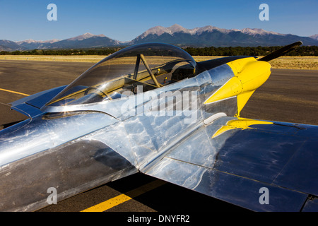 Van es Aircraft RV4; Antike und moderne Flugzeuge bei den alljährlich stattfindenden Salida ArtWalk Fly-In Stockfoto