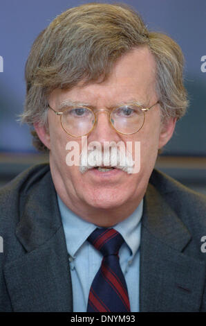 3. Februar 2006; New York, NY, USA; JOHN R. BOLTON, aktuelle US-Botschafter bei den Vereinten Nationen. Obligatorische Credit: Foto von Bryan Smith/ZUMA Press. (©) Copyright 2006 von Bryan Smith Stockfoto