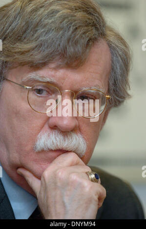 3. Februar 2006; New York, NY, USA; JOHN R. BOLTON, aktuelle US-Botschafter bei den Vereinten Nationen. Obligatorische Credit: Foto von Bryan Smith/ZUMA Press. (©) Copyright 2006 von Bryan Smith Stockfoto