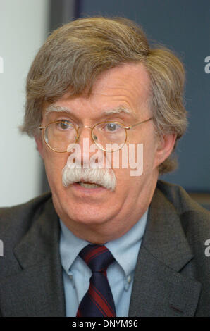 3. Februar 2006; New York, NY, USA; JOHN R. BOLTON, aktuelle US-Botschafter bei den Vereinten Nationen. Obligatorische Credit: Foto von Bryan Smith/ZUMA Press. (©) Copyright 2006 von Bryan Smith Stockfoto