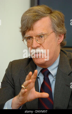 3. Februar 2006; New York, NY, USA; JOHN R. BOLTON, aktuelle US-Botschafter bei den Vereinten Nationen. Obligatorische Credit: Foto von Bryan Smith/ZUMA Press. (©) Copyright 2006 von Bryan Smith Stockfoto