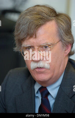 3. Februar 2006; New York, NY, USA; JOHN R. BOLTON, aktuelle US-Botschafter bei den Vereinten Nationen. Obligatorische Credit: Foto von Bryan Smith/ZUMA Press. (©) Copyright 2006 von Bryan Smith Stockfoto