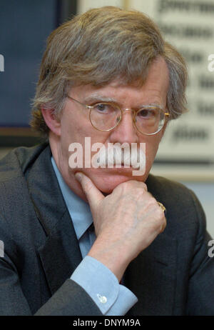 3. Februar 2006; New York, NY, USA; JOHN R. BOLTON, aktuelle US-Botschafter bei den Vereinten Nationen. Obligatorische Credit: Foto von Bryan Smith/ZUMA Press. (©) Copyright 2006 von Bryan Smith Stockfoto