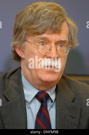 3. Februar 2006; New York, NY, USA; JOHN R. BOLTON, aktuelle US-Botschafter bei den Vereinten Nationen. Obligatorische Credit: Foto von Bryan Smith/ZUMA Press. (©) Copyright 2006 von Bryan Smith Stockfoto