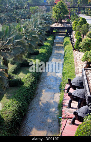 Das Abwasser in der Gartenbranche. Stockfoto