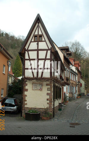 25. Februar 2006; Heidelberg, Deutschland; (Foto-Datei: unbekanntes Datum) Haus in Heidelberg. Obligatorische Credit: Foto von Tina Fultz/ZUMA Press. (©) Copyright 2006 by Tina Fultz Stockfoto