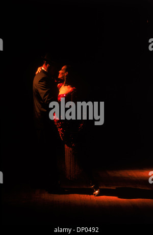 Paar Tango tanzen in Tango Bar in Buenos Aires Argentinien Stockfoto