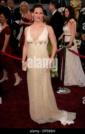 5. März 2006; Hollywood, Kalifornien, USA; OSCARS 2006: JENNIFER GARNER, die Ankunft in der 78. Oscar-Verleihung im Kodak Theatre in Hollywood statt. Obligatorische Credit: Foto von Lisa O'Connor/ZUMA Press. (©) Copyright 2006 von Lisa O'Connor Stockfoto