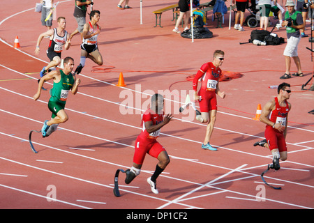 Internationale WM Para Leichtathletik 2013 Venissieux, Lyon, Rhone, IPC, Rhone-Alpes, Frankreich. Stockfoto