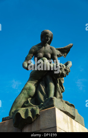 Frömmigkeit Skulptur Detail in Ponte Umberto ich überbrücken Turin Stadt Piedmont Region Nord Italien Mitteleuropa Stockfoto