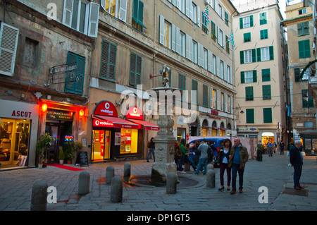 Campetto quadratische Centro Storico der alten Stadt Genua Ligurien Italien Europa Stockfoto