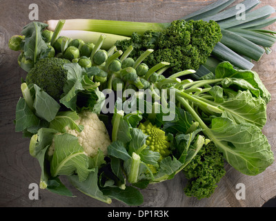 grünes Blattgemüse Stockfoto