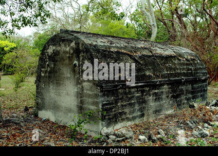 25. Mai 2006; Unteren Roman Key, FL, USA; Lignumvitae Key Botanical State Park befindet sich der 1919 Matheson Haus es ist 280 Hektar große Insel und ist bekannt als die "beste Vertreter von True Florida Keys." Dies war ein Hurrikan Tierheim nach 1935 gebaut.  Obligatorische Credit: Foto von Libby Volgyes/Palm Beach Post/ZUMA Press. (©) Copyright 2006 von Palm Beach Post Stockfoto