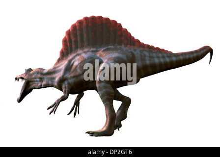 Kunstwerk eines Dinosauriers spinosaurus Stockfoto