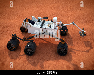 Neugier-Mars-Rover, artwork Stockfoto