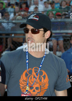 10. Juni 2006; Fort Worth, Tx, USA; Schauspieler PATRICK DEMPSEY war Grand Marshall auf dem Texas Motor Speedway.  Er ist auch ein Miteigentümer des Rock & Republik IRL-Rennteam.   Obligatorische Credit: Foto von David Walsh/ZUMA Press. (©) Copyright 2006 von David Walsh Stockfoto