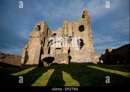 Die trostlosen Ruinen von Auchindoun Burg in der Nähe von Dufftown, Morayshire. Grampian Region. SCO 9182 Stockfoto