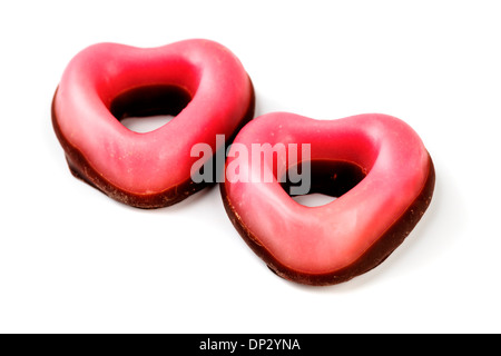 Herzförmigen Kuchen Stockfoto