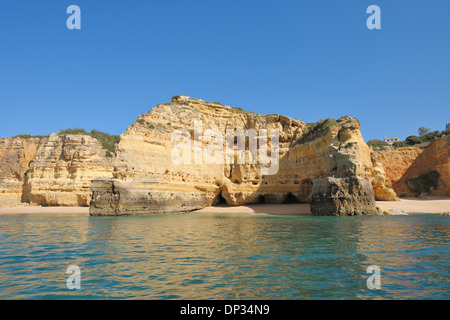 Klippen zwischen Armacao de Pera und Portimao, Benagil, Lagoa, Portugal Stockfoto