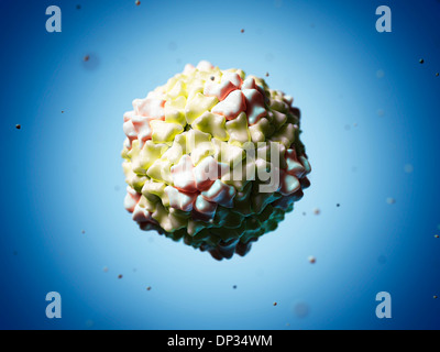 Reis gelb Mottle Virus, artwork Stockfoto