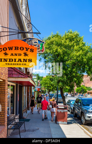 Main Street in der Innenstadt von Moab, Utah, USA Stockfoto