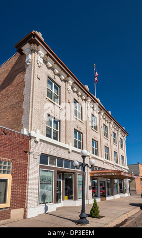 Enders & Hotelmuseum bei Enders Altbau in Soda Springs, Oregon Trail Bear Lake Scenic Byway, Idaho, USA Stockfoto