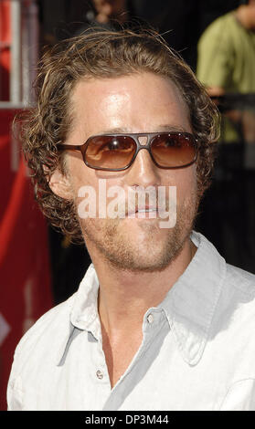 12. Juli 2006; Hollywood, Kalifornien, USA; Schauspieler MATTHEW McCONAUGHEY auf der 2006 vergibt ESPY im Kodak Theatre. Obligatorische Credit: Foto von Vaughn Youtz/ZUMA Press. (©) Copyright 2006 von Vaughn Youtz Stockfoto