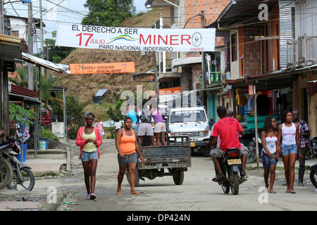 Istmina, Goldmine Stadt in der Provinz Chocó, Kolumbien Stockfoto