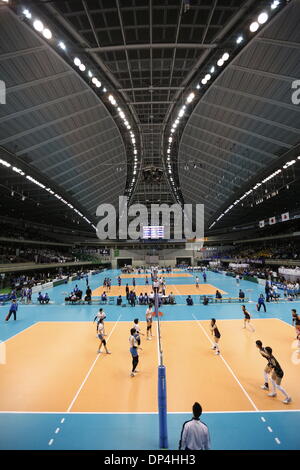 Tokyo Metropolitan Gymnasium, Tokio, Japan. 7. Januar 2013. Allgemeine Ansicht, 7. Januar 2013 - Volleyball: die 66. All Japan High School-Volleyball-Meisterschaft in Tokyo Metropolitan Gymnasium, Tokio, Japan.Photo von AFLO SPORT) Credit: Aflo Co. Ltd./Alamy Live-Nachrichten Stockfoto